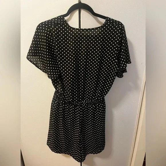 Urban outfitters black polka dot romper - Picture 6 of 8